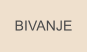 BIVANJE